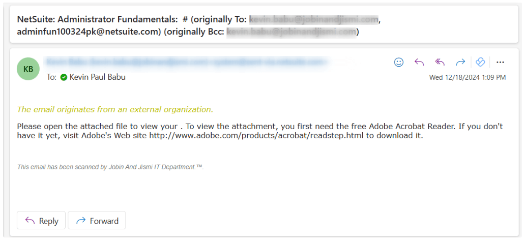 Auto Email BCC Tracker