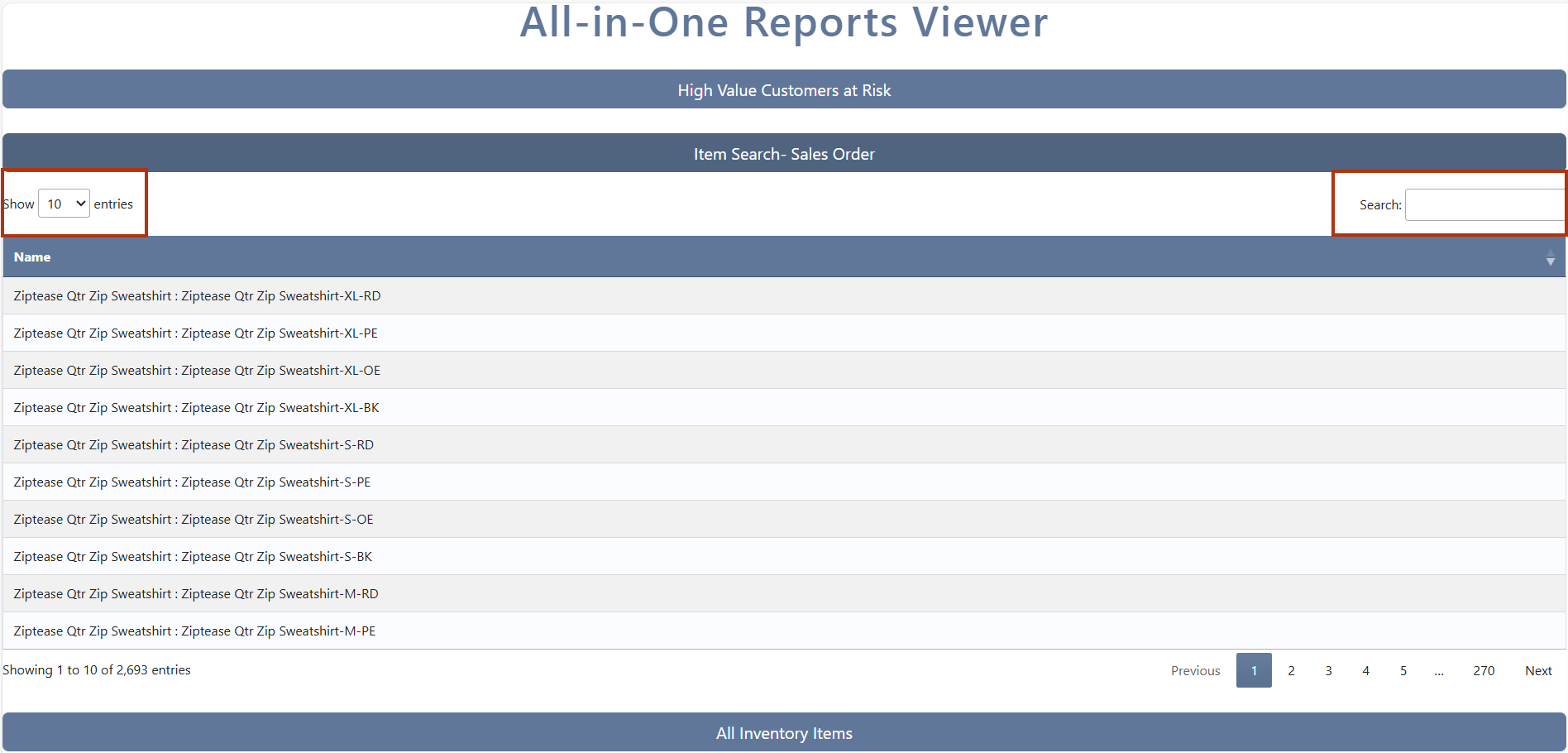 All-in-One Report Viewer