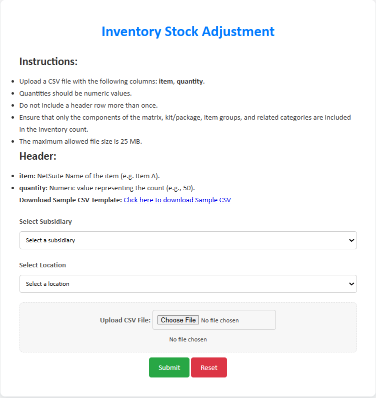 Inventory Count App