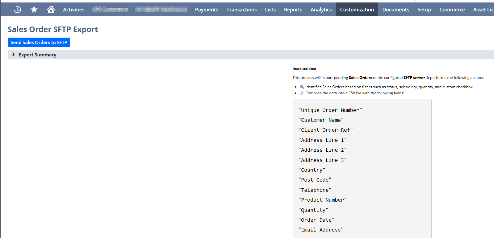 NetSuite – SFTP Integration for Automated Sales Order Sync
