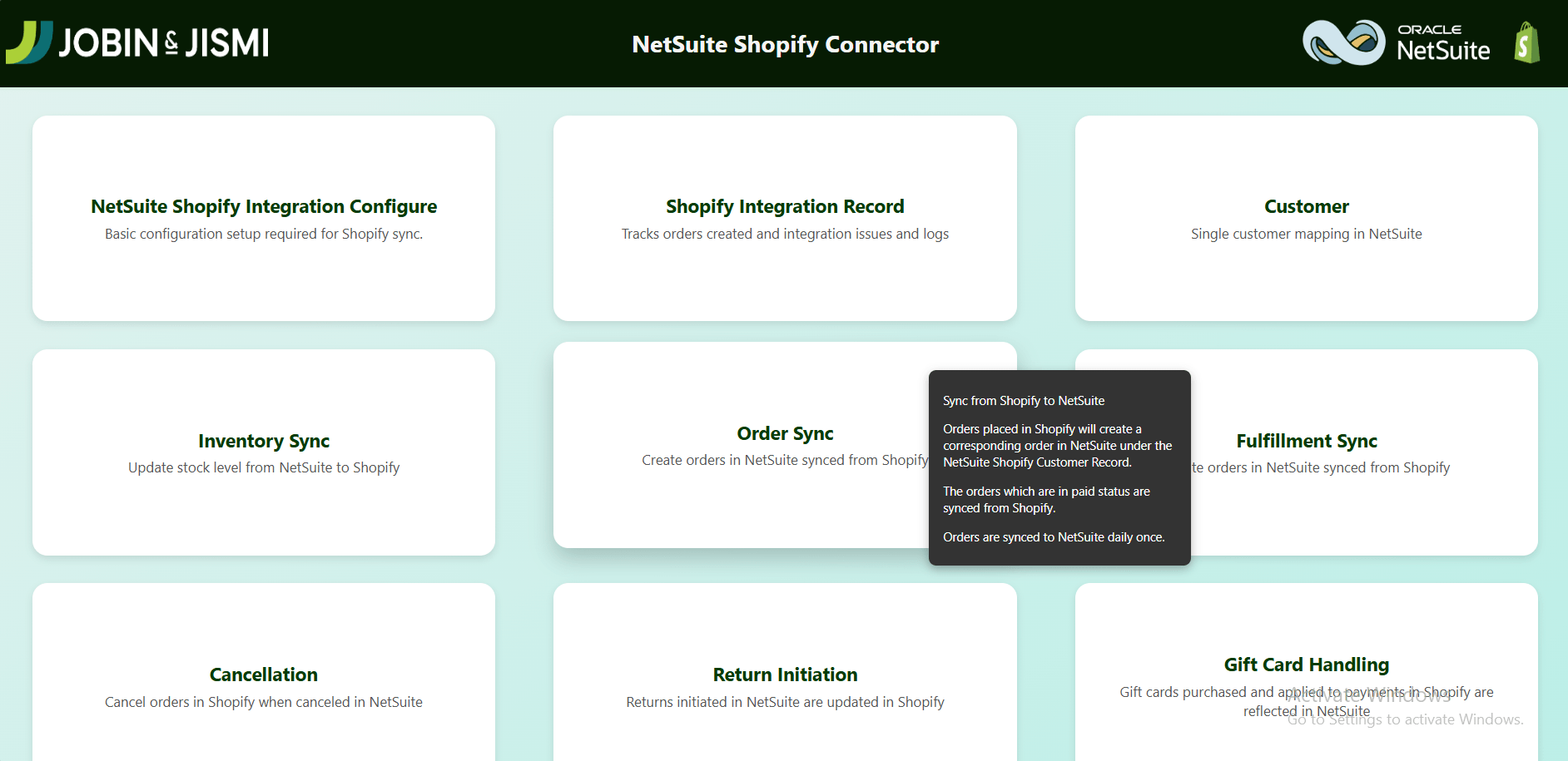 NetSuite-Shopify Connector