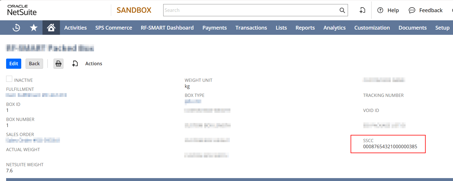 SSCC Number Generation